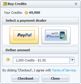 PayPal, Chat Credits, Virtual Currency, Flash Chat, Chat Software PayPal Buy Chat Credits of 123 Flash Chat, Chat Software